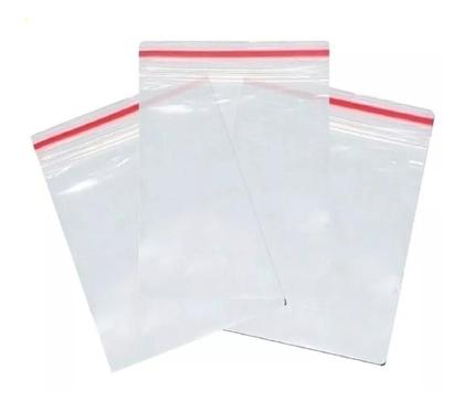 Imagem de 100 Sacos Saquinho Zip Lock 12x17cm plastico resistente