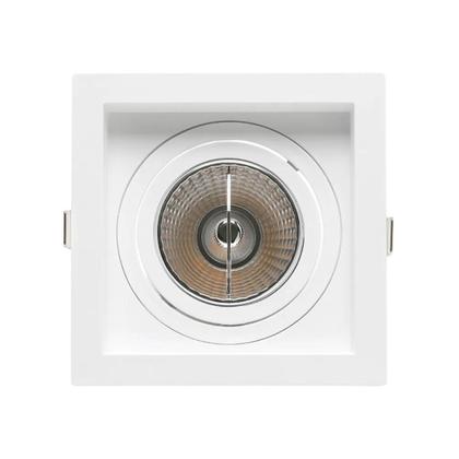 Imagem de 100 Spots de Embutir Quadrado Recuado AR70 Branco Save Energy