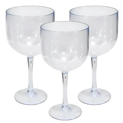 Imagem de 100 taças de Gin Acrílico Transparente SEM PERSONALIZAÇÃO 450ml