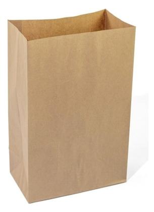Imagem de 100 un saco de papel kraft grande sos para delivery food
