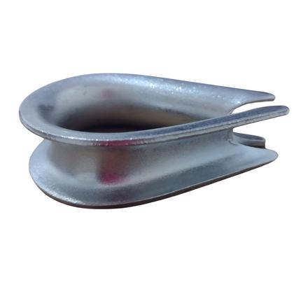 Imagem de 100 Un Sapatilho Anilha 3/16 Cabo Aço 4,8mm Corda Cordoalha