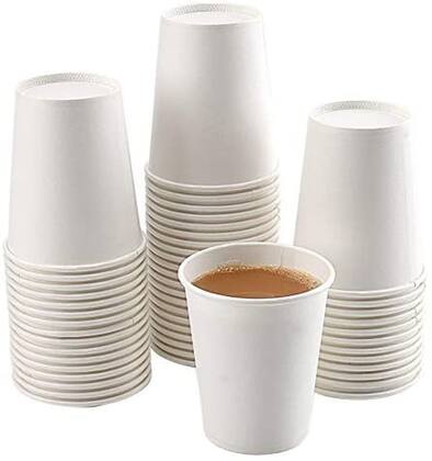 Imagem de 100 uni copo de café de papel 120 ml biodegradável com tampa - copo Térmico