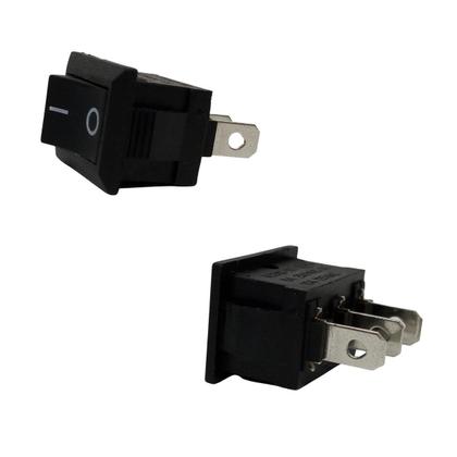 Imagem de 100 Unid Chaves Gangorra Kcd1-102 Preta On Off 2P 3T Abajur Interruptores TikTak Botão Start Stop Liga Desliga Para Leds