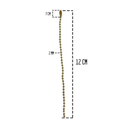 Imagem de 100 Unidades De Esfera 6cm Bola Com Corrente Bolinha Dourada