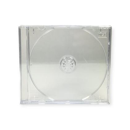 Imagem de 100 Unidades Estojo/Box CD 10mm Acrílico Transparente/Cristal Modelo Padrão