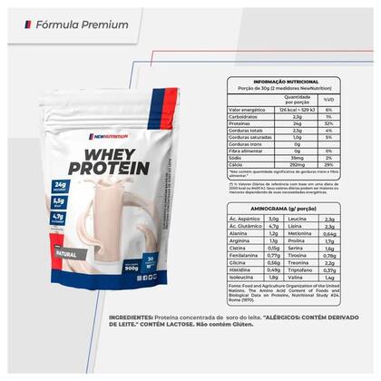 Imagem de 100% Whey Protein 900g New Nutrition