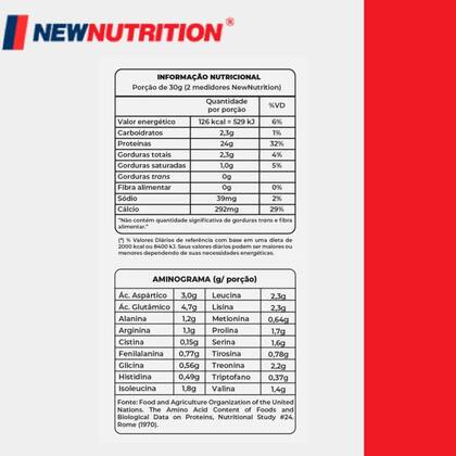 Imagem de 100% Whey Protein 900g New Nutrition