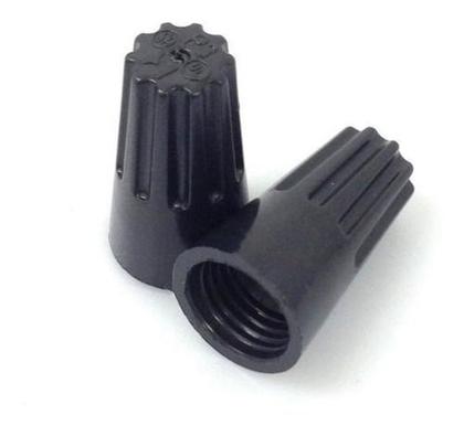 Imagem de 100 X Conector De Torção Alta Temperatura 150º Preto - 2,6mm