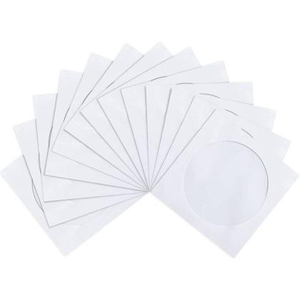 Imagem de 1000 Envelopes para CD ou DVD Branco com Visor Transparente