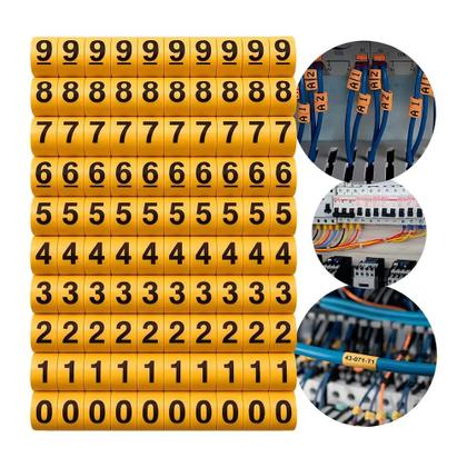 Imagem de 1000 Pçs - Anilha Para Cabo 2,5a 4mm Ec1 - Numeros