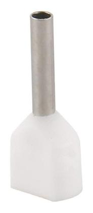 Imagem de 1000 Terminal Elétrico Conector Tubular Ilhós Duplo 0,5Mm