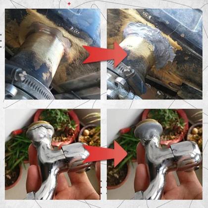 Imagem de 100g Pasta Reparo Industrial Cola Resistente Ao Calor De Metal Soldagem A Frio A B Adesivo