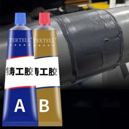 Imagem de 100g Pasta Reparo Industrial Cola Resistente Ao Calor De Metal Soldagem A Frio A B Adesivo