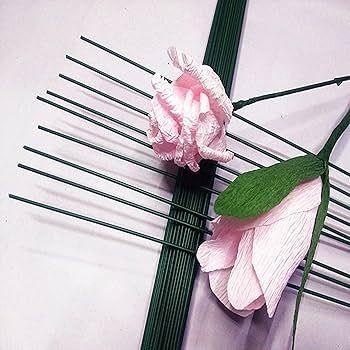 Imagem de 100Pcs 20cm Artificial Verde Flor De Haste De FaçaVocêMesmo Floral Material Arame .haste floral, galhos para flores