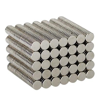 Imagem de 100pcs. Imã De Neodímio 4x1 Redondo Pequeno 4mm X 1mm N35
