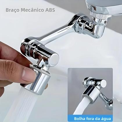 Imagem de 1080 graus Extensor De Torneira Universal Rotativo Em ABS Com Braço Robótico De Modo Único Para Pia De
