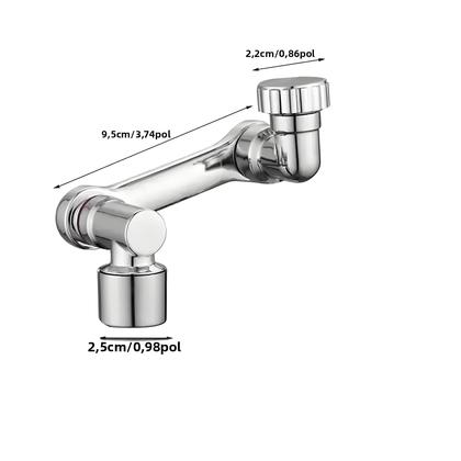 Imagem de 1080 graus Extensor De Torneira Universal Rotativo Em ABS Com Braço Robótico De Modo Único Para Pia De