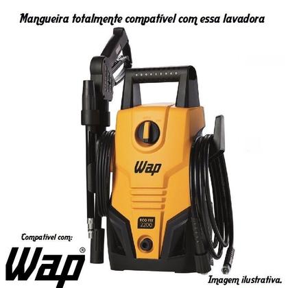 Imagem de 10m Mangueira Desentupidora Wap Eco Fit 2200 Lavadora Alta Pressão