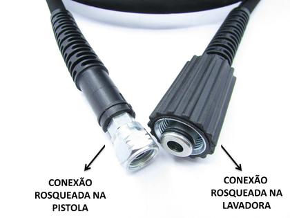 Imagem de 10m Mangueira Trama Aço Wap Eco Power 2200 Lavadora Alta Pressão