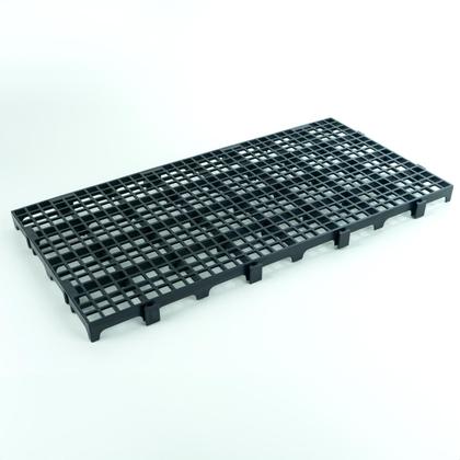 Imagem de 10pc Pallet Estrado Plástico Preto 2,5x25x50 Cm De Qualidade