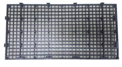 Imagem de 10pc Pallet Estrado Plástico Preto 2,5x25x50 Cm De Qualidade