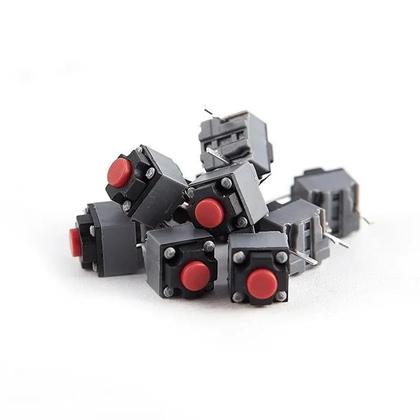 Imagem de 10pcs botão mudo 6*6*7.3 interruptor silencioso micro interruptor de mouse sem fio