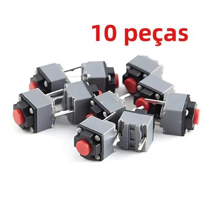 Imagem de 10pcs botão mudo 6*6*7.3 interruptor silencioso micro interruptor de mouse sem fio