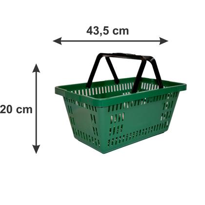 Imagem de 10un Cestinha De Compras Mercado Supermercado 16l