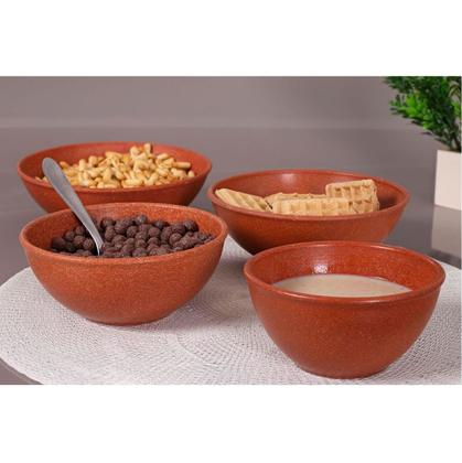 Imagem de 10UN TIGELA 300ml BOWL CUMBUCA VASILHA SOPA CALDO VERMELHO