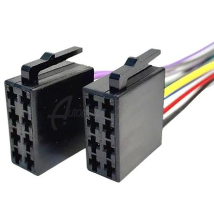Imagem de 10x Chicote Plug Radio Universal 16 vias Iso Femea 1o Linha