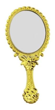 Imagem de 10x Espelhos De Mão Dobrável Dourado Para Festa