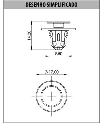 Imagem de 10x Grampo Presilha Moldura Do Paralama Renault Kwid