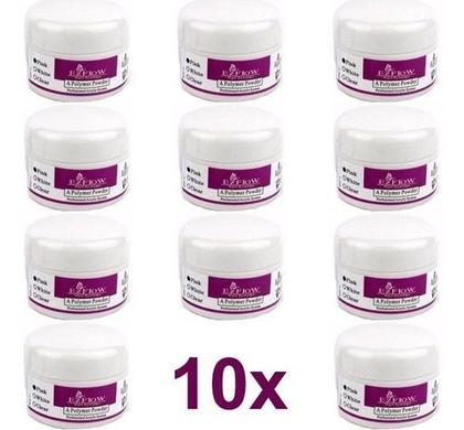 Imagem de 10x Pó Acrílico Pink E Clear Unhas De Porcelana Ezflow 30g