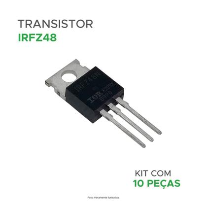 Imagem de 10x Transistor Irfz48 = Irfz 48 - Mosfet