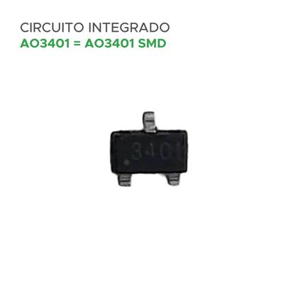 Imagem de 10x Transistor Smd Ao3401 = Ao 3401 - Sot23