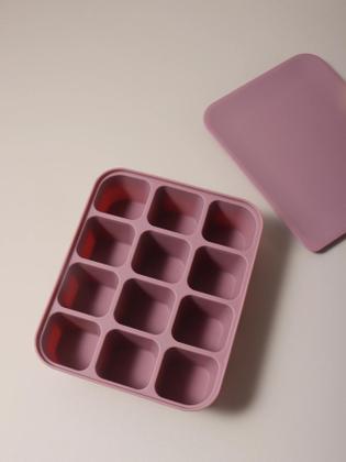 Imagem de 12 Bandejas de Gelo com Grade - Molde para Cubos de Gelo Quadrados e Mini Cubos