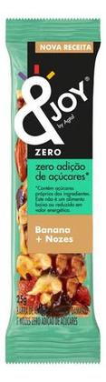 Imagem de 12 Barra Nuts Banana Nozes Zero Açúcar &joy 25g