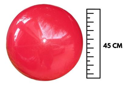 Imagem de 12 Bolas De Vinil 45cm Verde/vermelha/dourada Natal com Argolas