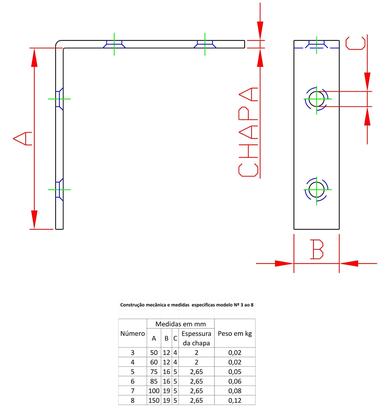 Imagem de 12 Cantoneiras L 4" N-7 Forsul 