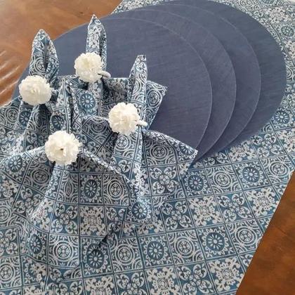 Imagem de 12 Capas De Sousplat (supla) Com Elástico E Bases Mdf 35 Cm