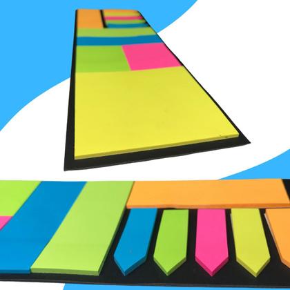 Imagem de 12 Conjuntos Blocos Sticky Notes Diversas Formas Coloridas Blocos de Notas Adesivas