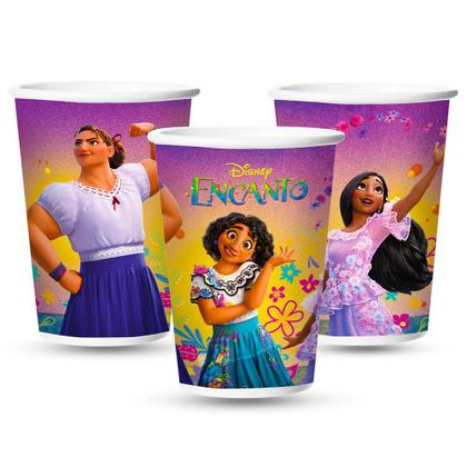 Imagem de 12 Copos decoração Encanto Disney 180ML festa aniversário