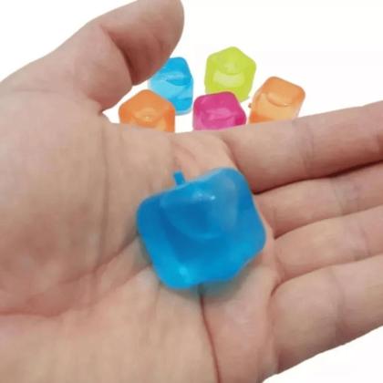 Imagem de 12 Cubos De Gelo Artificial Reutilizável Coloridos variados