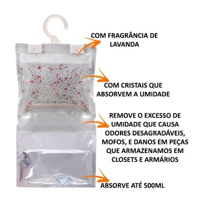 Imagem de 12 Desumidificador Antimofo Dry Closet Guarda Roupa Umidade