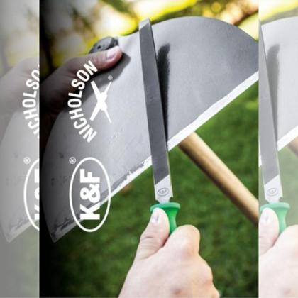 Imagem de 12 lima enxada chata nicholson 8 polegadas kit 12un