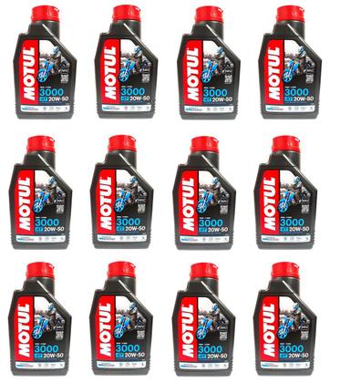 Imagem de 12 Litros Motul 3000 20W50 Oleo Mineral 4 Tempos