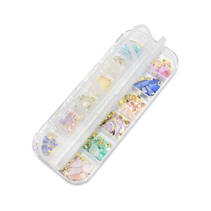 Imagem de 12 Madrepérola Glitter Encapsulamento Decoração Unha de Gel Multicolor