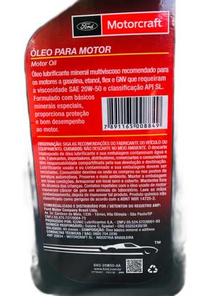 Imagem de 12 Oleos Lubrificante Motor 20w50 Sl Mineral Motorcraft