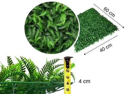 Imagem de 12 Painéis Rico em Folhas Permanentes com Desconto por Quantidade Jardim Vertical Artificial