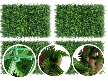 Imagem de 12 Painéis Rico em Folhas Permanentes com Desconto por Quantidade Jardim Vertical Artificial